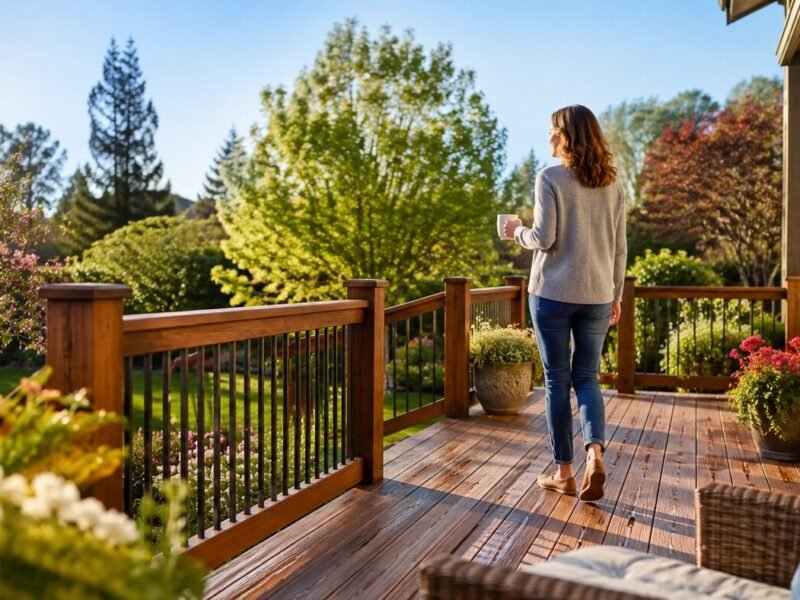 Trex Composite Deck Rebuild After a Failed Inspection — after completion