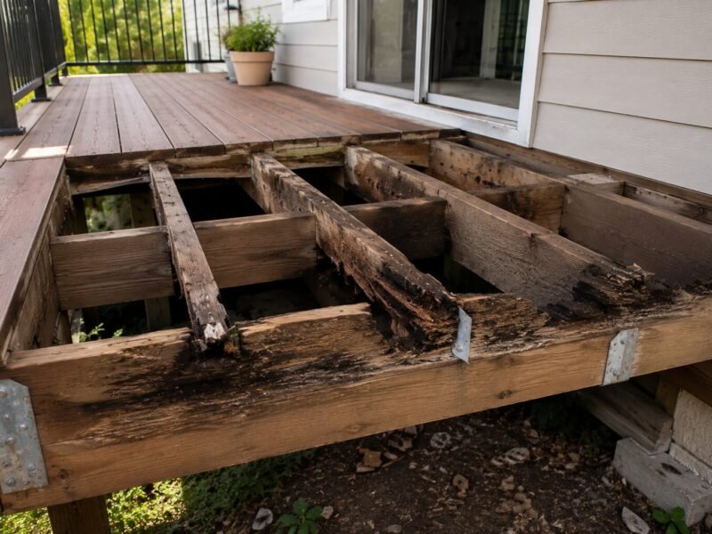 Emergency Structural Repair of a Sagging Cantilevered Balcony — completed project in Roseville, CA