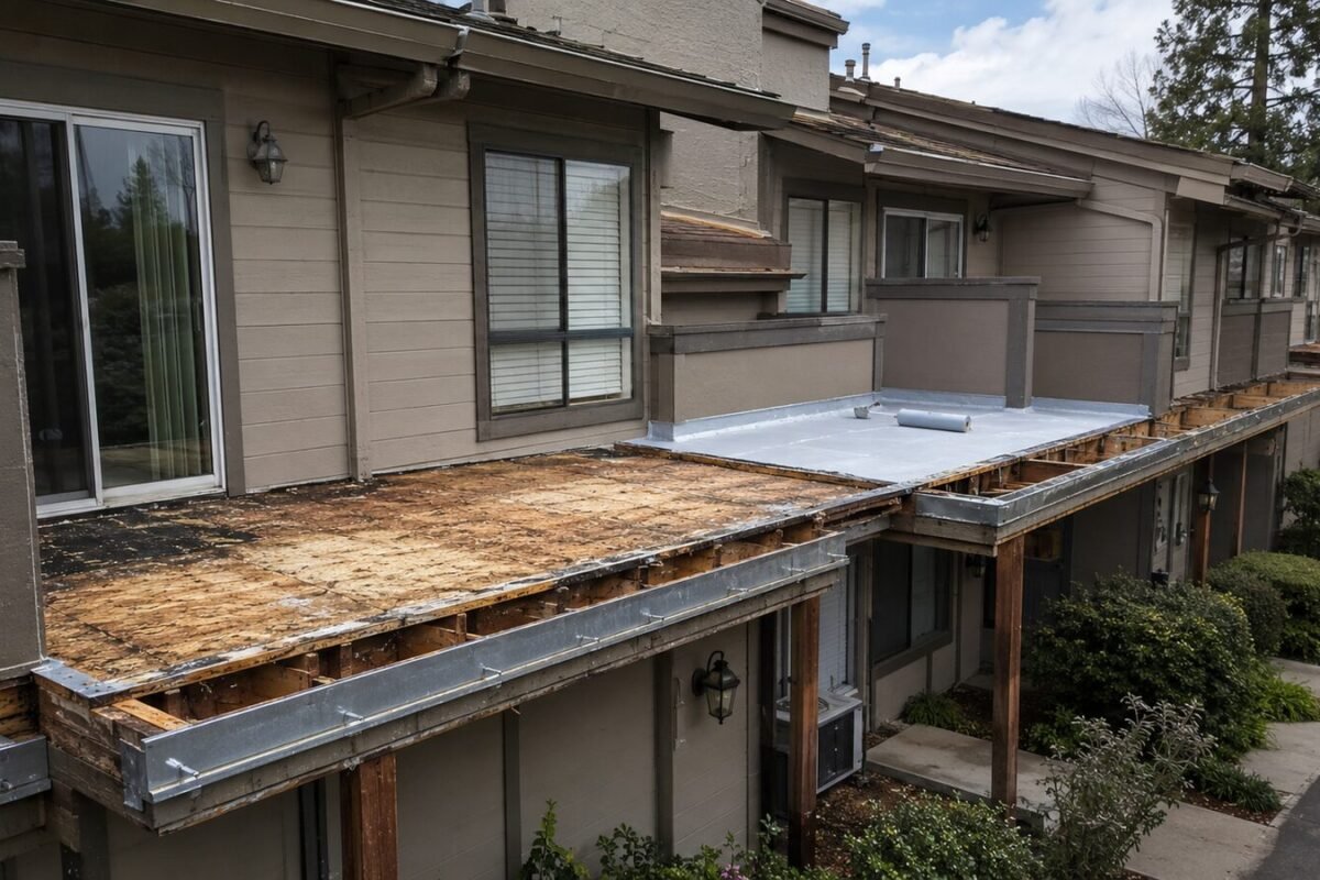 SB 721 Inspection and Deck Coating Rebuild for a Rocklin Townhome Community