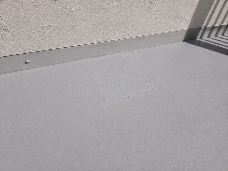 The same opening patched and re-coated the same day at the Vacaville complex