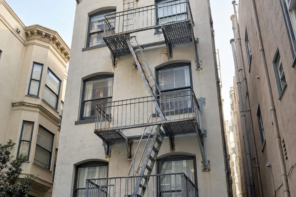 Section 604 Inspection and Fire Escape Repair for a 26-Room North Beach Hotel